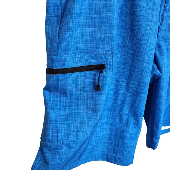 NEW XCaster Outdoor Turquoise Blue Lightweight Bermuda Shorts Size XL - Picture 3 of 15